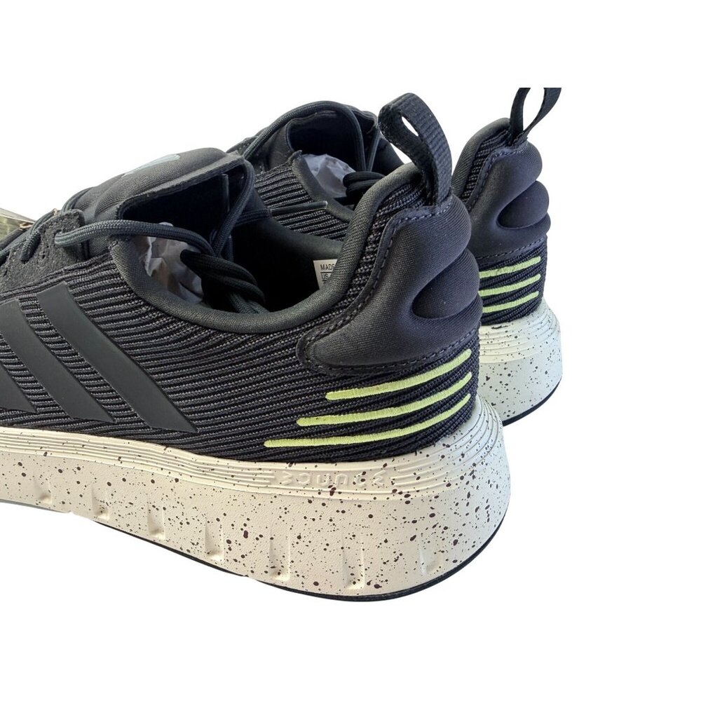 New Adidas Men's Swift Run 23 Shoes Black Lime Size 10 Tags Running Sneakers - Picture 12 of 12